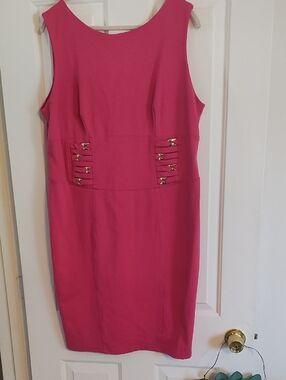 Fashionista fuchsia sleeveless dress